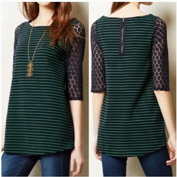 Anthropologie Postmark Blue and Green Shift - Picture 1 of 7